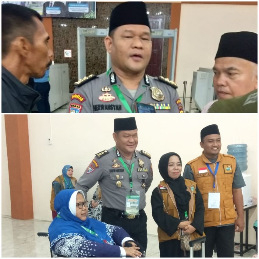 AKBP Herwansyah Putra : Jaga Kondusifitas Diseputaran Asrama Haji Medan Saat Keberangkatan Tamu Allah ke Tanah Suci