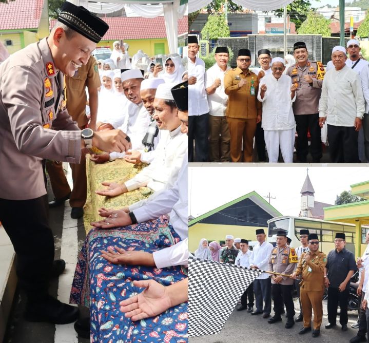 AKBP Dudung Setyawan Hadiri Tepung Tawar dan Manasik Haji Akbar Jema'ah Padangsidimpuan