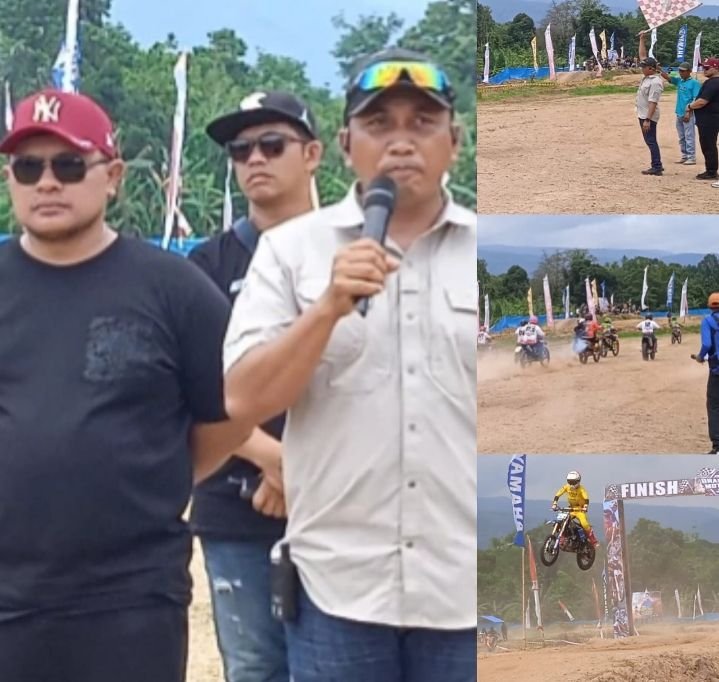 Letkol Inf Amrizal Nasution "Sportifitas harus dijunjung Tinggi" Saat Buka Event Kejuaraan Grastrack Dan Motocross Nasution MX
