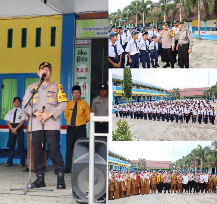AKBP Dudung Setyawan berikan Bimbingan dan Arahan di SMP NEGERI 1 Padangsidimpuan