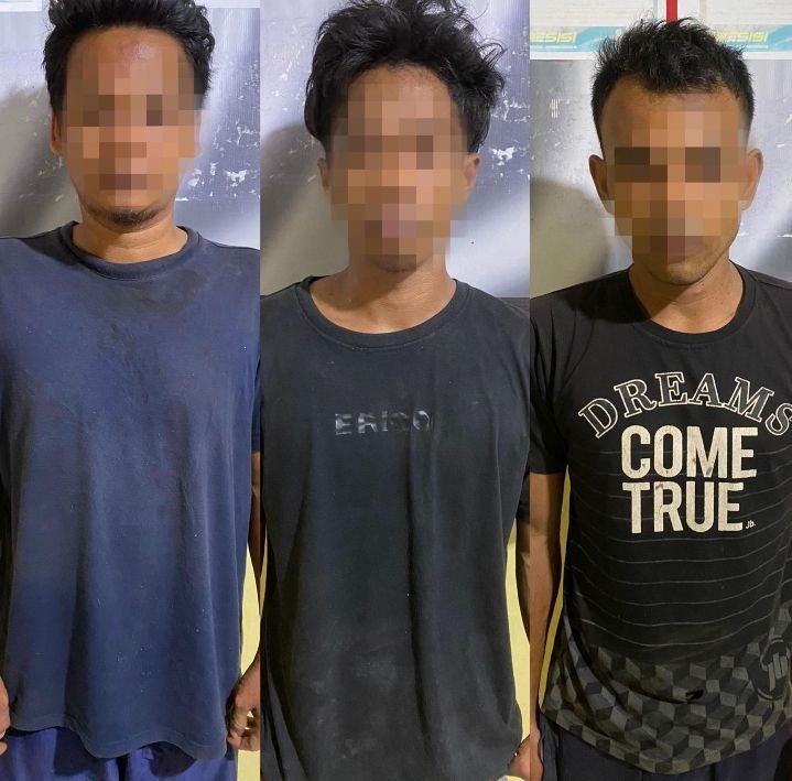 Polsek Bandar Pasir Mandoge Polres Asahan Berhasil Amankan Tiga Pelaku Pencurian Lembu