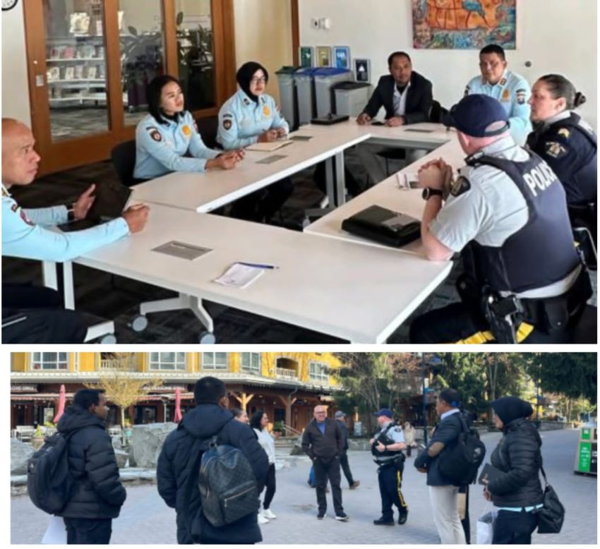 Polisi Pariwisata Canada Tunjukan Tekhnologi SAR Penyelamatan Wisatawan Kepada Polda Sumut