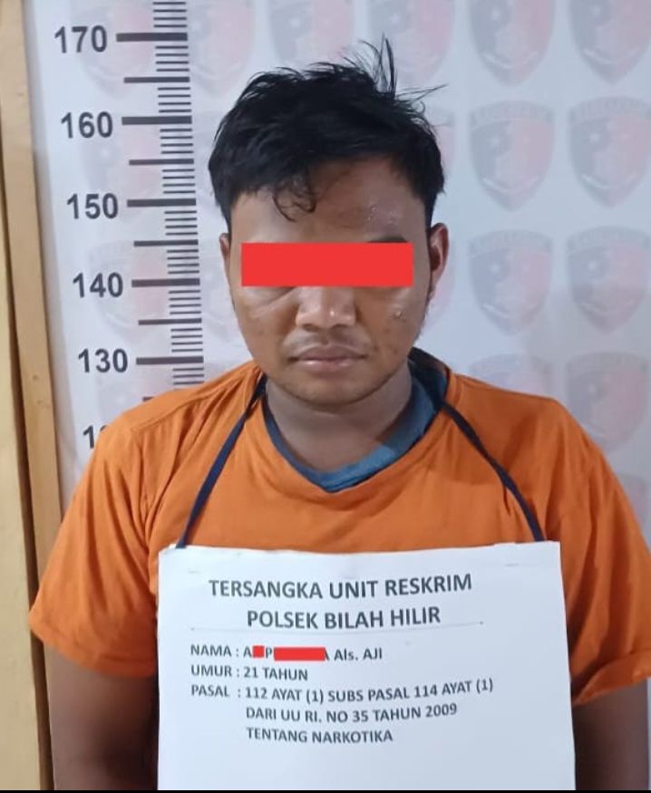 Polsek Bilah Hilir Tangkap Seorang Pengedar Sabu, Warga Sebut 2 Orang