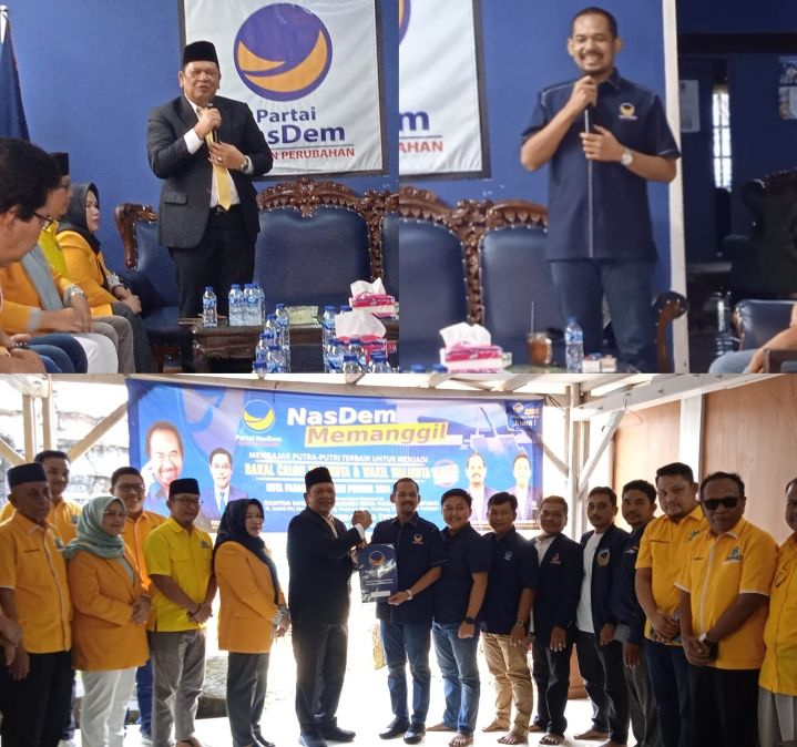 Ketua NasDem Padangsidimpuan sambut Irsan Efendi Nasution Beserta Rombongan