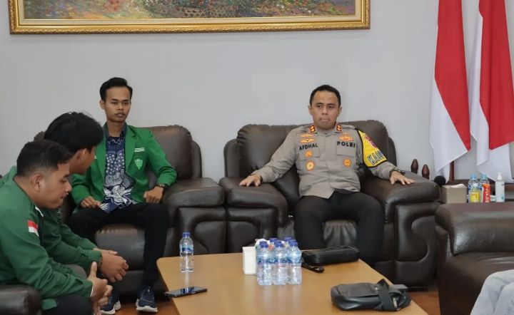 Kapolres Asahan Menerima Audensi Pengurus Pimpinan Cabang HIMMAH Kabupaten Asahan