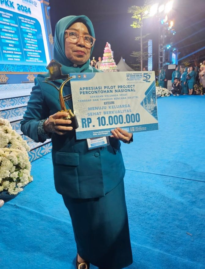 TP PKK Asahan Raih Juara 1 Lomba Pilot Project Desa Tanggap dan Tangguh Bencana Peduli Keluarga Berkualitas Tingkat Nasional