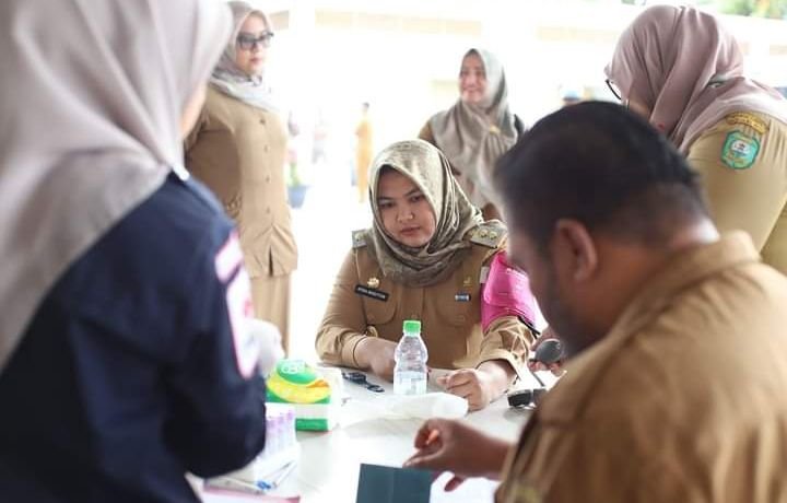 PMI Madina Gelar Donor Darah, Wabup Atika Nasution Ajak Seluruh ASN