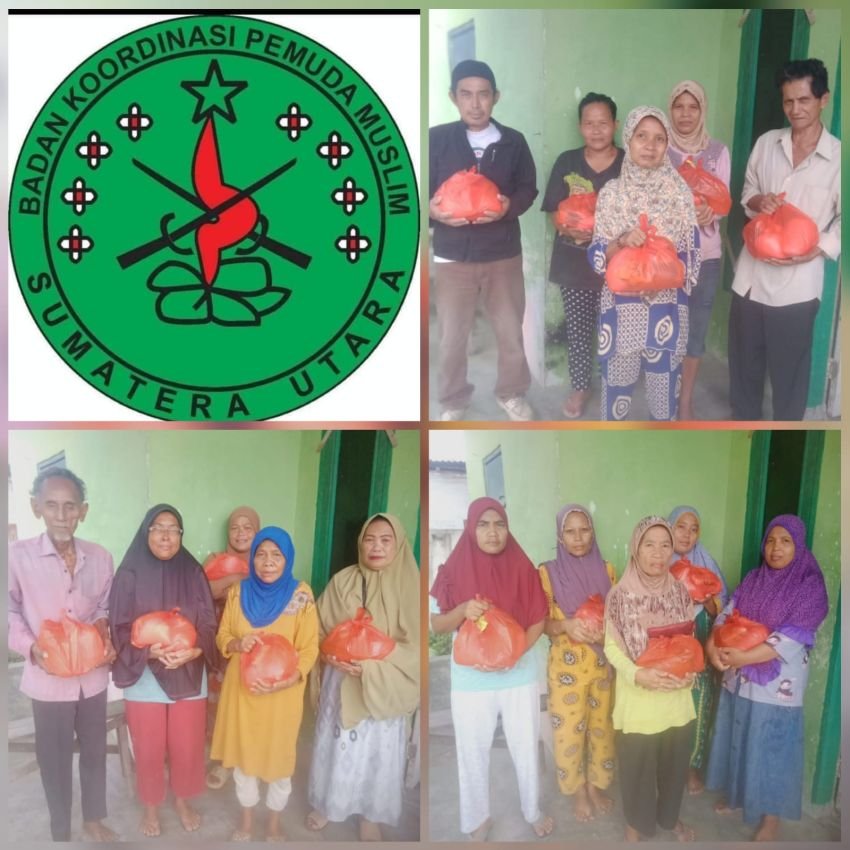 Jumat Berkah, Bakopam Sumut Salurkan Sembako Desa Bandar Klippa