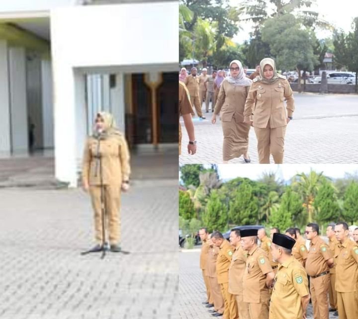 Pimpin Apel Pagi, Atika Azmi Nasution : WTP Harus Jadi Sebuah Tradisi Untuk Pemkab Madina