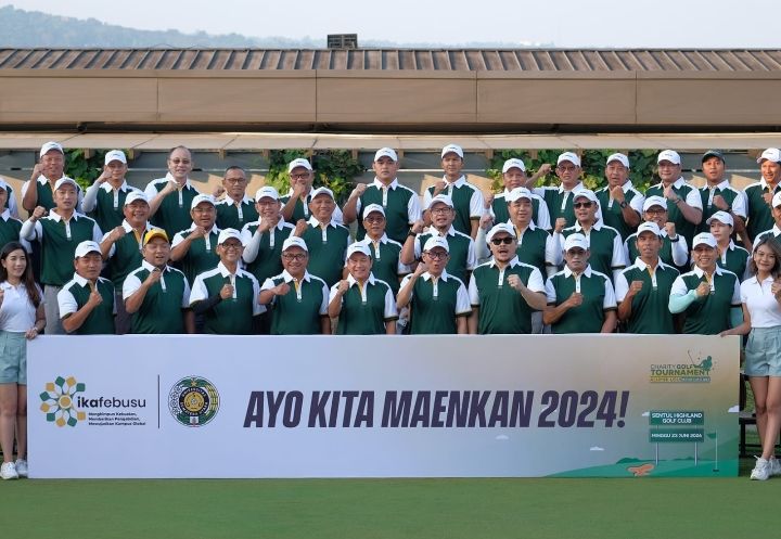Ikafeb USU Gelar Charity Golf Turnamen Alumni USU Rektor Cup - II 2024