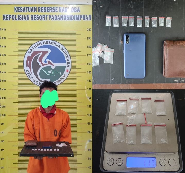 ARN Dibekuk Tim Satnarkoba Polres Padangsidimpuan saat Paketkan Sabu dirumah Kosong