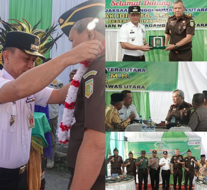 Pj Bupati dan Kajari Paluta Sambut Kunker Kajati Sumut, ini Pesan Idianto SH, MH