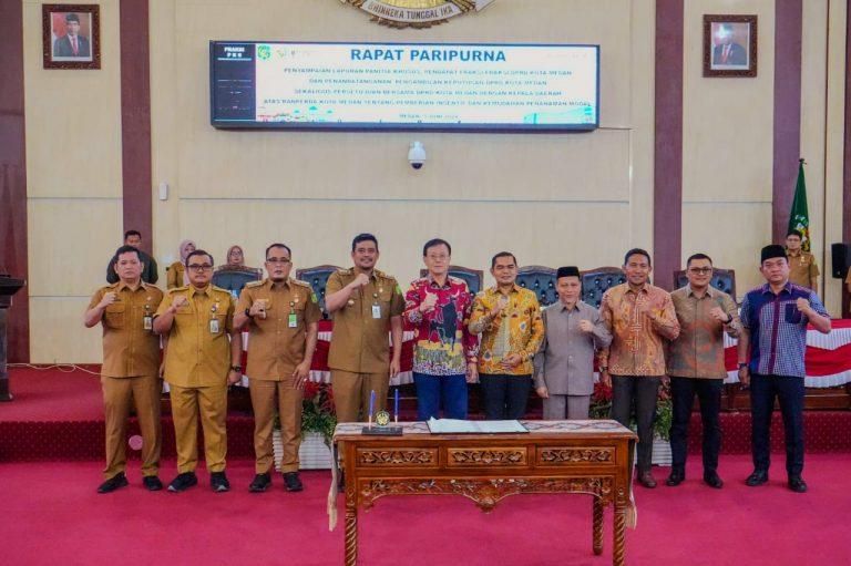 DPRD Medan Setujui Penetapan Perda Insentif dan Kemudahan Penanaman Modal