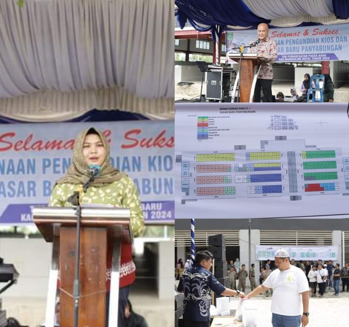 Wabup Madina Hadiri Undian Kios dan Losd Pasar Baru Panyabungan