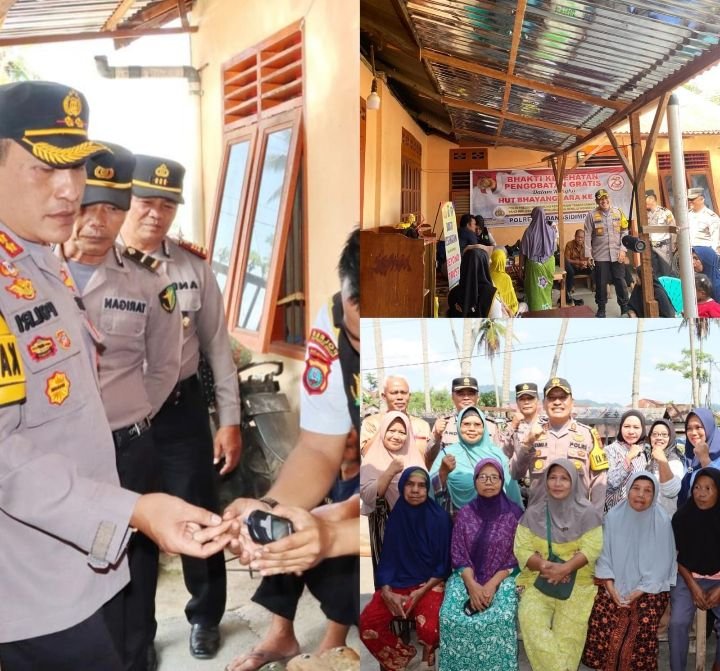 Bakti Kesehatan Polres Padangsidimpuan, Pengobatan Gratis Meriahkan HUT Bhayangkara ke-78