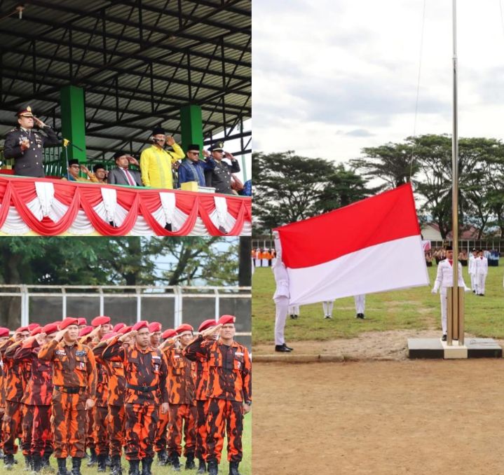 Kapolres Padangsidimpuan Irup Hari Lahir Pancasila 2024 Di Stadion H.M. Nurdin