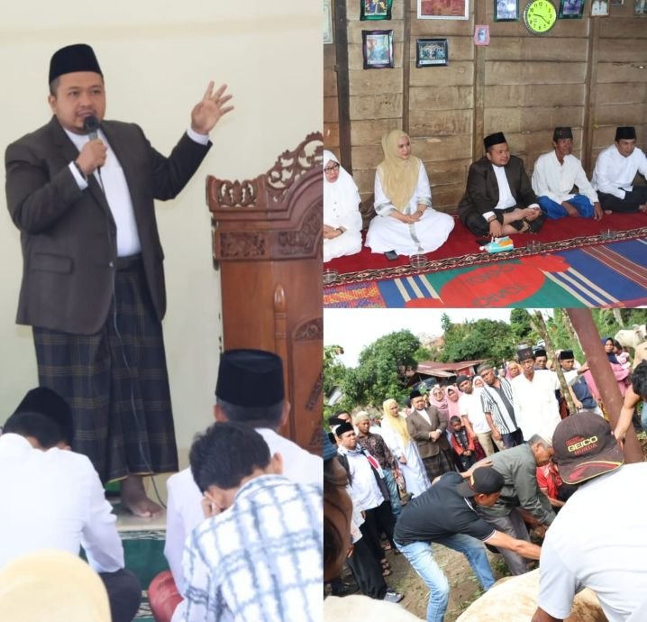Bupati Dolly Pasaribu dan Keluarga  Shalat Idul Adha Bersama Warga Tanjung Dolok Tapsel