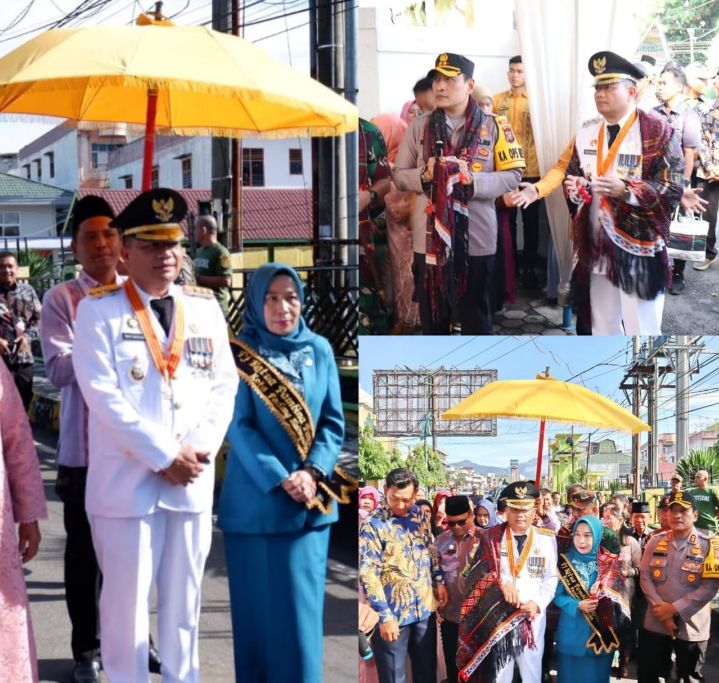 Pj Walikota Padangsidimpuan H. Timur Tumanggor Disambut Meriah Oleh Forkopimda dan Para Tokoh