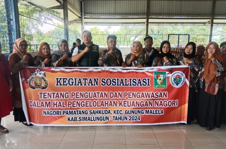 Kanit Tipikor Polres Simalungun Berikan Sosialisasi Penguatan Pengawasan Dana Desa Tahun 2024
