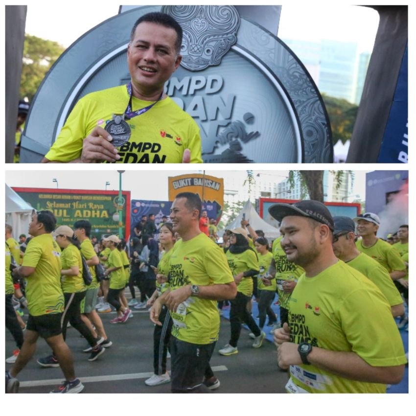 Ikuti BMPD Medan Run, Ijeck Berhasil Finish 5K