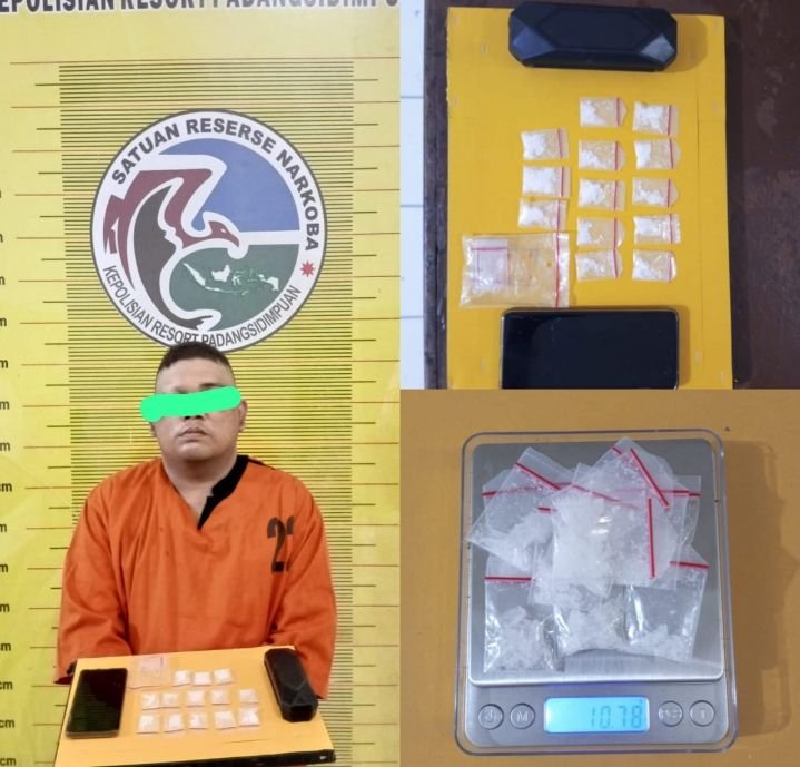 Odeng Dibekuk Tim Satresnarkoba Polres Padangsidimpuan, Gagalkan Transaksi Sabu di Salambue