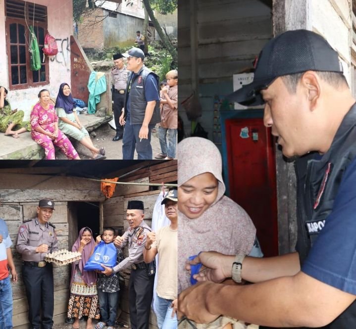 Kapolres Padangsidimpuan AKBP Dudung Setyawan Pimpin Kegiatan Bantuan Sosial dan Patroli Dialogis