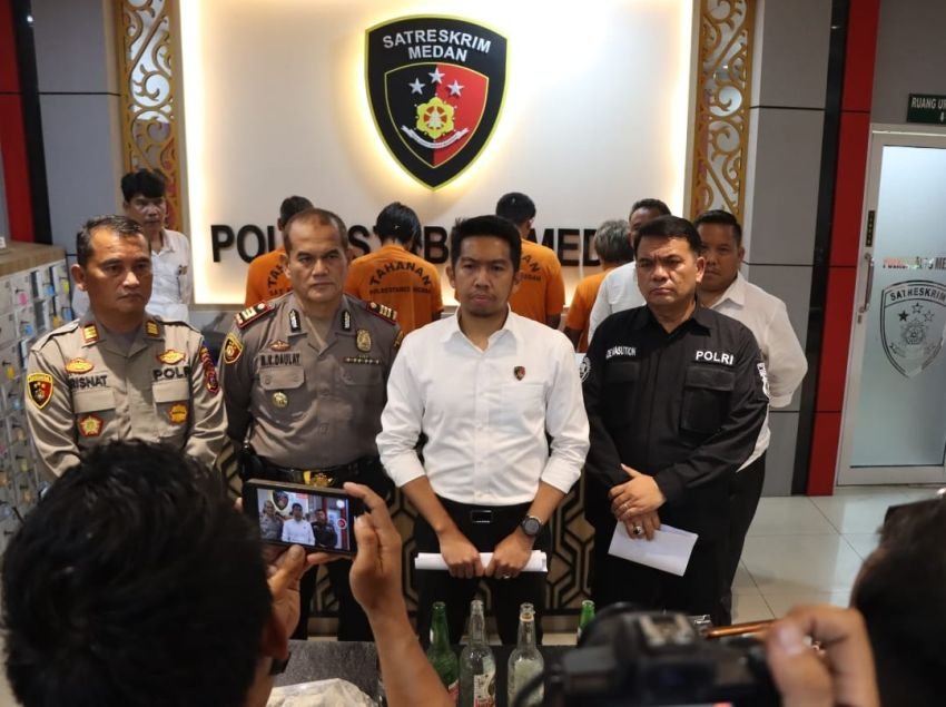 4 Pelaku Penyerangan Petugas Eksekusi Lahan Desa Sampali Ditangkap