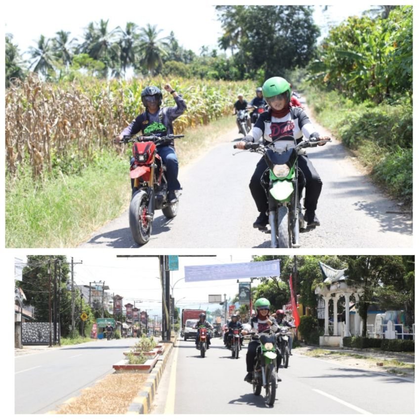 Wabup Atika Nasution Lepas Peserta Bhantam Bhayangkara Trail Adventure Madina