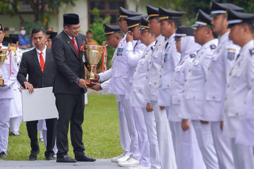 Pimpin Upacara Hut Kota Medan ke 434, Bobby Nasution Ingin Kota Medan Menjadi Kota Global dan Menjadi Bagian Dari Indonesia Emas 2045