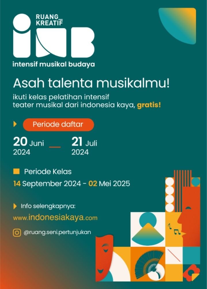 Asah Talenta Musikalmu! Ikuti Kelas Pelatihan Intensif Musikal Budaya Dari Indonesia Kaya!
