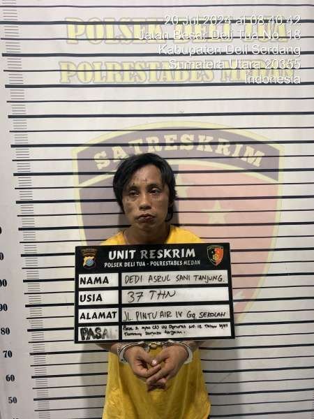 Bawa Parang Serang Sekolah, Warga Kwala Bekala Diamankan Polsek Deli Tua.