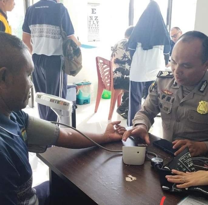 Rikkes Berkala Personil Polres Palas oleh Tim Bid Dokkes Polda Sumut