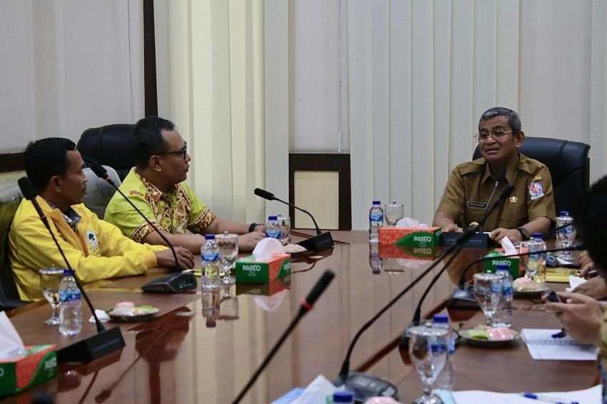 Pj. Bupati WiriyaSambut Pengurus DPD Partai Golkar DeliSerdang, Ini Kata Haji Dani