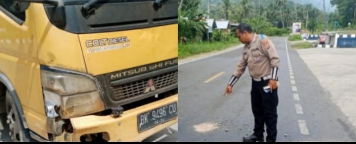Saat Hendak Nyebrak Seorang Bocah Ditabrak Truck Box di Tolang Jae