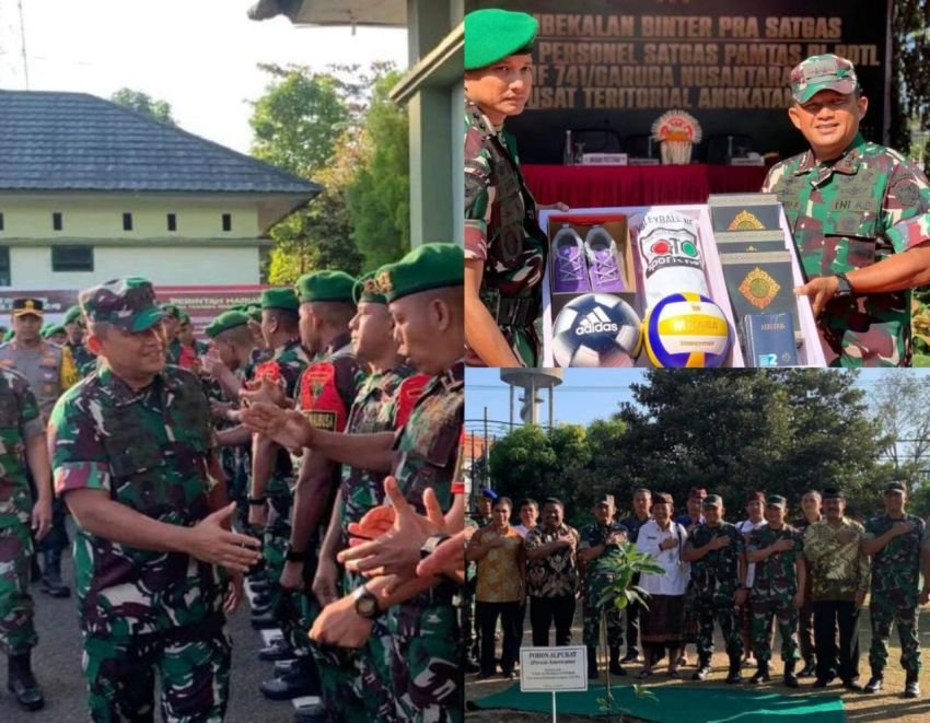 Wadanpusterad TNI ke Yonif 741/GN,Mayjend Herianto Syahputra beri Pembekalan  Satgas Pamtas RI-RDTL