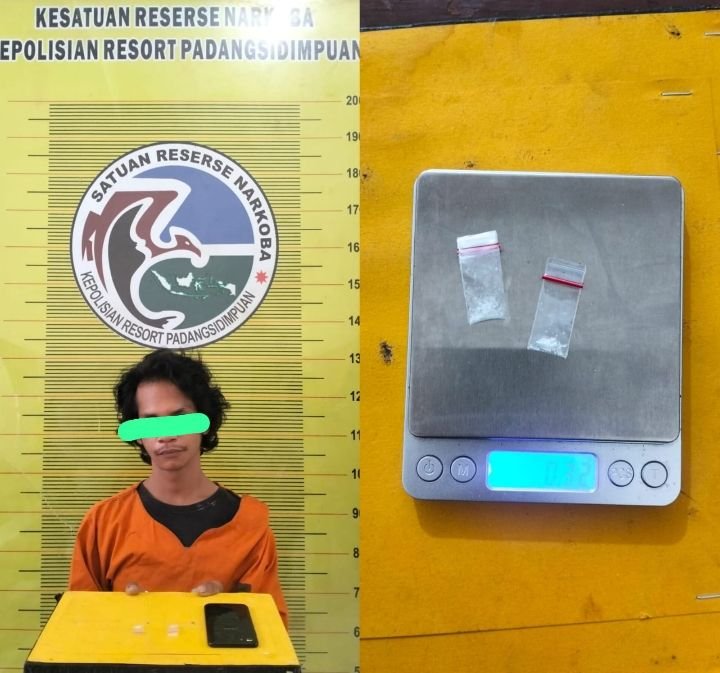 Lagi-lagi Polres Padangsidimpuan Berhasil Tangkap Pengedar Narkoba Jenis Sabu