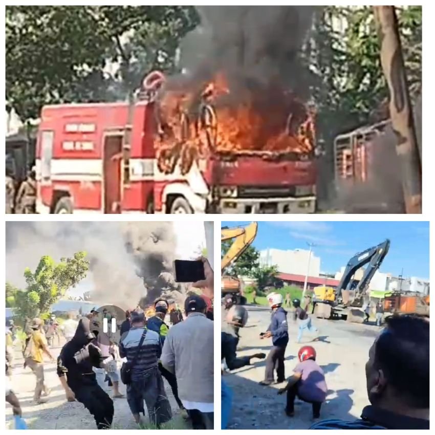 Dua Petugas Satpol PP Terluka Kena Lemparan Batu Saat Bentrok Warga dan Petugas di Deli Serdang