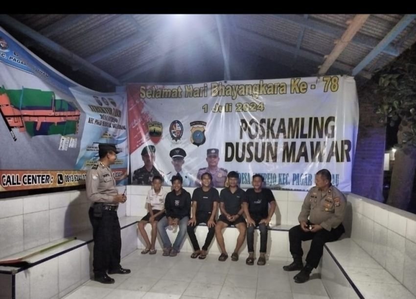 Polresta Deli Serdang Jaga Pemeliharaan Kamtibmas Dengan Meningkatkan Aktifitas Siskamling Di Lingkungan Masyarakat