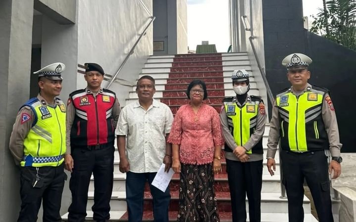 Polres Asahan Amankan Giat Ibadah Kebaktian Minggu Umat Kristiani