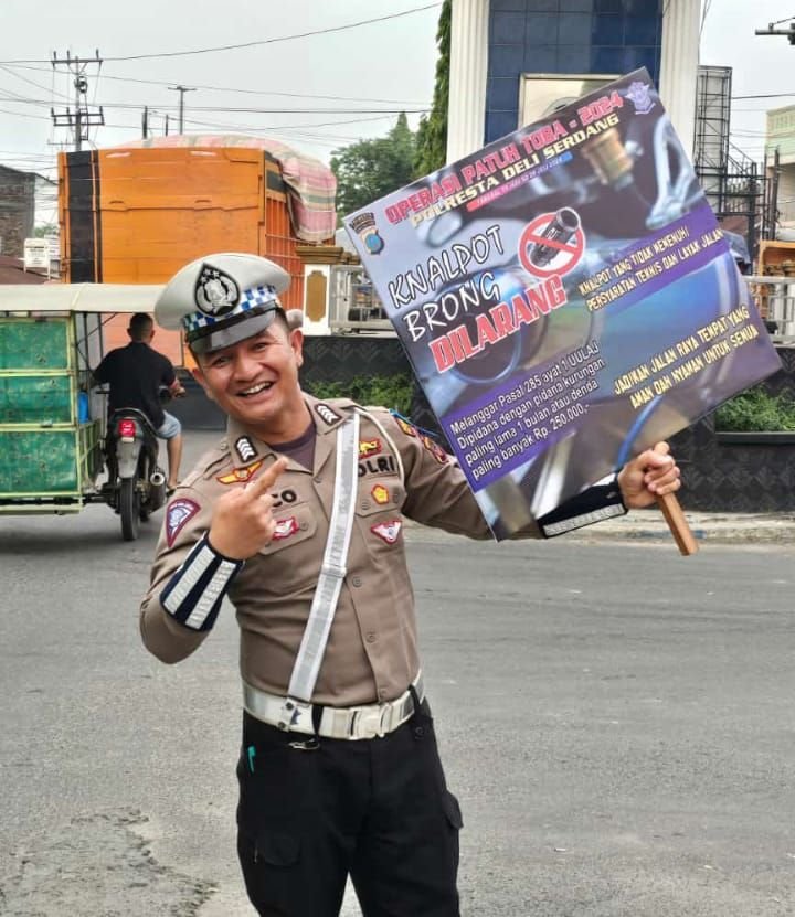 Gelar Ops Patuh Toba 2024, Sat Lantas Berikan Himbauan ke Pengendara