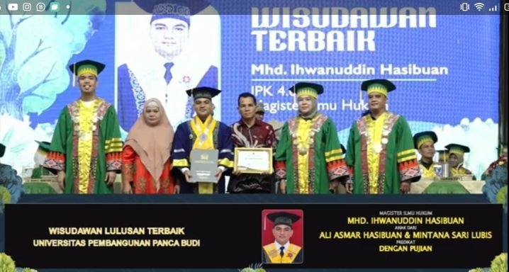 Putra Padang Lawas Jadi Lulusan Terbaik Pada Program Studi Magister Ilmu Hukum