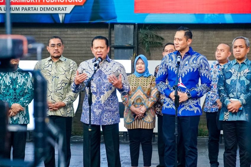 Bertemu Ketua Umum Partai Demokrat, Ketua MPR RI Bamsoet Terima Aspirasi Evaluasi Sistem Pemilu dan Demokrasi