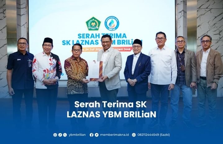 Kemenag RI Serahkan SK LAZNAS YBM BRILiaN