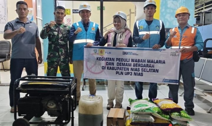 PLN UP3 Nias Salurkan Bantuan Bencana ke Daerah 3T di Pulau Tello