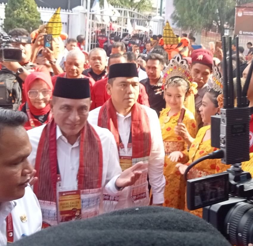 Enam Parpol Boyong Edy - Hasan Daftar Ke KPU Sumut