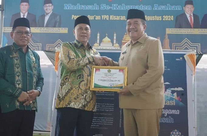 Wabup Asahan Hadiri Launching Buku Dan Penguatan Implementasi Moderasi Beragama Kepala Dan Guru Madrasah Se-Kabupaten Asahan