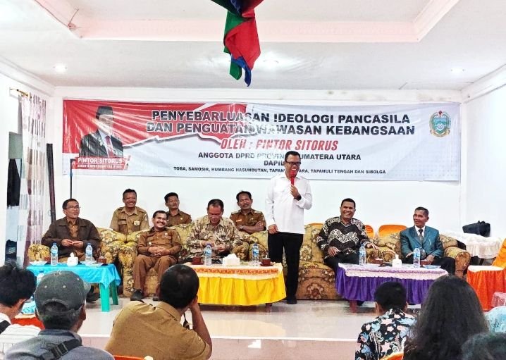 Bupati Toba Hadiri Sosialisasi Ideologi Panca Sila Di Kecamatan Nassau