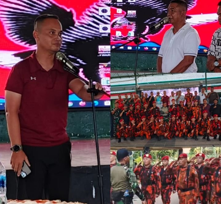 Kunjungan Ketua MPC Pemuda Pancasila Padangsidimpuan Fahdriansyah Siregarke Batalyon 123 Rajawali,