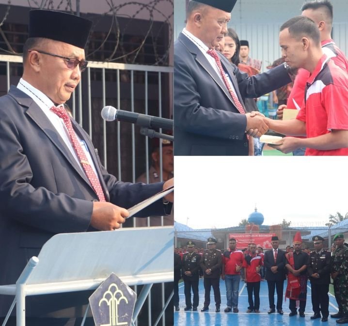 89 Warga Binaan Lapas Kelas III Gunungtua Terima Remisi di HUT RI ke 79