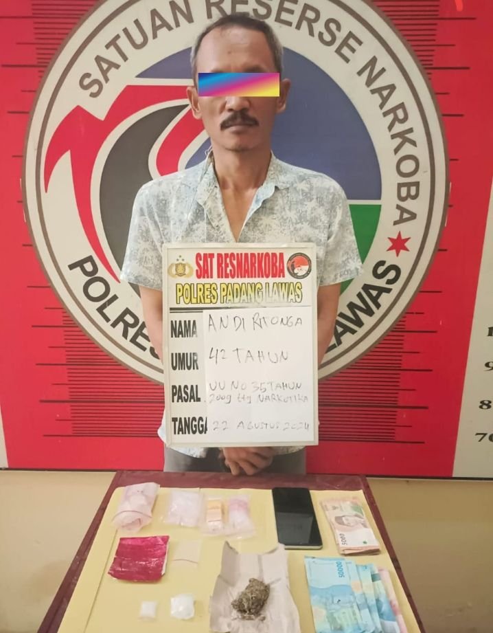 Sat Narkoba Polres Palas Sikat Pengedar Sabu dan Ganja Di Huta Raja Tinggi